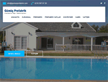 Tablet Screenshot of gumusprefabrik.com